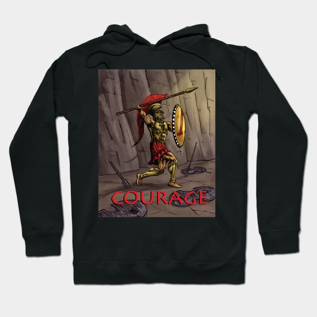 Courage Hoodie by blackroserelicsshop@gmail.com